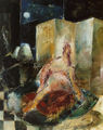 Kostis Georgiou, Composition Ω, 1987-89, oil on canvas, 170 x 120 cm