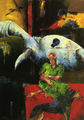Kostis Georgiou, Futura, 1999, oil on canvas, 170 x 120 cm