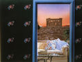 Αχιλλέας Δρούγκας, Η θέα από το παράθυρό μου, 1982, λάδι σε μουσαμά, 160 x 230 εκ.