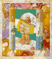 Βασίλης Κυπραίος, Blondie, ακρυλικό, 90 x 80 εκ.