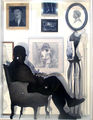 Angelos Antonopoulos, Portrait for N.P., 2007, mixed media, 200 x 130 x 20 cm