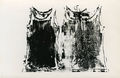 Lizzie Calliga, T-shirts-Monotypes, 1985, monotype, t-shirt on paper, 70 x 110 cm