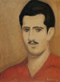 Διαμαντής Διαμαντόπουλος, Κεφάλι,1949-1978, λάδι σε μουσαμά, 40 x 29 εκ.