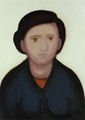 Διαμαντής Διαμαντόπουλος, Προσωπογραφία γυναίκας, 1978-1980, λάδι σε μουσαμά, 70 x 50 εκ.