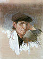 Alekos Kontopoulos, Self-portrait, 1975, oil on canvas, 85 x 70 cm