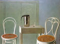 Lefteris Kanakakis, Two Viennese chairs, 1971, oil, 90 x 120 cm