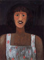 Σίλεια Δασκοπούλου, Γυναίκα που μιλάει, 1988, ακρυλικό, 80 x 60 εκ.