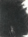 Ντίκος Βυζάντιος, Χωρίς τίτλο, 1974, pierre noire σε χαρτί, 65 x 50 εκ.