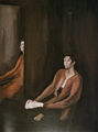 Ντίκος Βυζάντιος, Μορφές Ι, 1985, λάδι σε μουσαμά, 300 x 200 εκ.