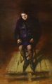 Stefanos Daskalakis, Joanna wearing black boots, 2004, oil on canvas, 210 x 130 cm