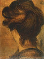 Nikos Nikolaou, Head of a woman, 1938, oil of canvas, 32 x 25 cm