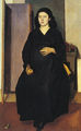 Yannis Moralis, Pregnant woman, 1948, oil on canvas, 102 x 65 cm