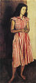 Γιάννης Μόραλης, Προσωπογραφία Α.Μ., 1947, λάδι σε μουσαμά, 63,5 x 28,5 εκ.