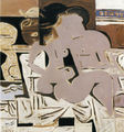 Γιάννης Μόραλης, Επιθαλάμιο, 1966, λάδι σε μουσαμά, 79 x 73 εκ.