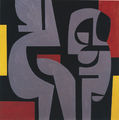 Γιάννης Μόραλης, Χωρίς τίτλο, 2001, ακρυλικό, 120 x 120 εκ.